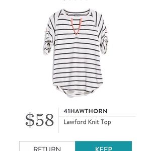 Stitch fix 41 Hawthorne striped shirt